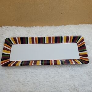Simple Additions Multi Color Rectangle Serving Platter